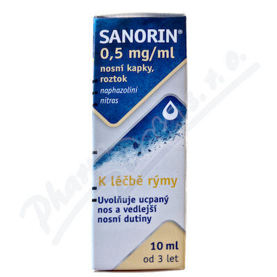 Sanorin 0.5mg/ml nas.gtt.sol.1x10ml  0,5MG/ML NAS GTT SOL 1X10ML