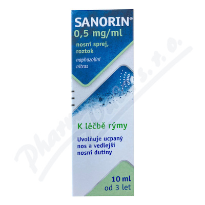 Sanorin 0.5mg/ml nas.spr.sol.1x10ml  0,5MG/ML NAS SPR SOL 1X10ML