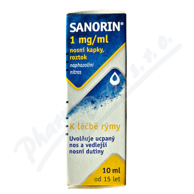 Sanorin 1mg/ml nas.gtt.sol.1x10ml  1MG/ML NAS GTT SOL 1X10ML