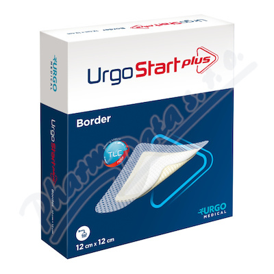 UrgoStart plus Border krytí lipidokol.12x12cm 10ks  12CMX12CM,10KS