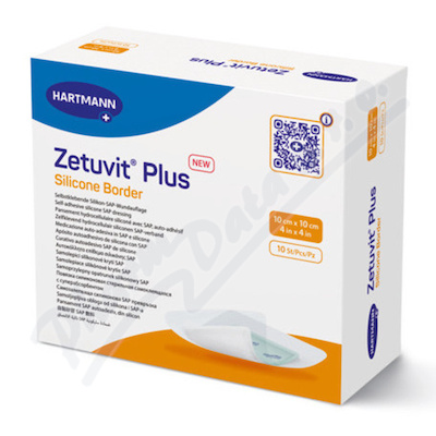 Zetuvit Plus Silicone B.10x10cm silikon.krytí 10ks  10x10cm,10KS
