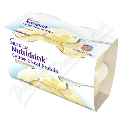 Nutridrink Creme 2 kcal Protein s př.vanilk.4x200g  POR SOL 4X200G