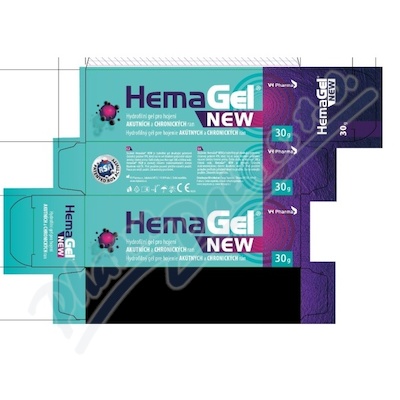 HemaGel NEW 30g II  Urychlení hojení chronických ran, vychytávání ROS a narušení biofilmu