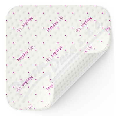 Mepilex Up sterilní silikonové krytí 10x20cm 5ks  10x20 cm, 5ks, vysoce absorpční pěnové krytí se silikonovou vrstvou Safetac