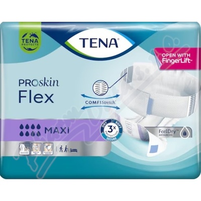 TENA Proskin Flex Maxi M ink.kalh.pás.22ks 730434  KALHOTKY ABSORPČNÍ S PÁSEM,BOKY 71-102CM,3100ML,22KS