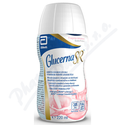 Glucerna SR jahodová příchuť por.sol.1x220ml  POR SOL 1X220ML
