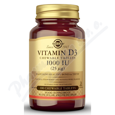 Solgar Vitamín D3 1000 IU tbl.100