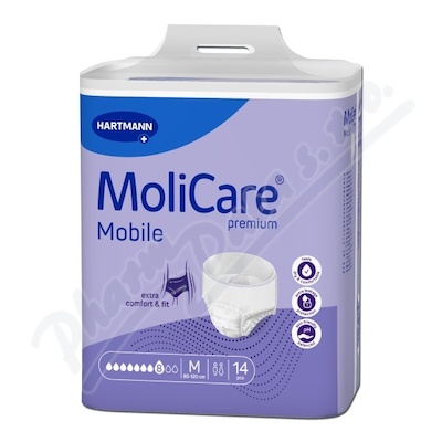 Inko. kalh. natahovací MoliCare Mobile 8k M 14ks  BOKY 80-120CM,2018ML,14KS