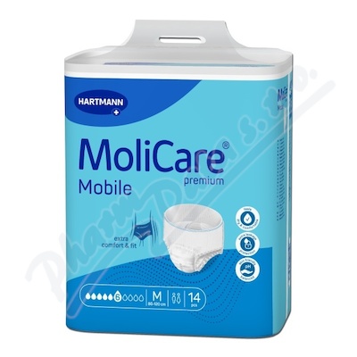 Inko. kalh. natahovací MoliCare Mobile 6k M 14ks  BOKY 80-120CM, 1778ML,14KS