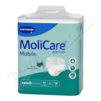 Inko. kalh. natahovací MoliCare Mobile 5k M 14ks  BOKY 80-120CM,1154ML,14KS