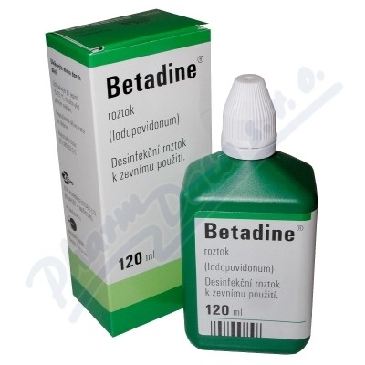 Betadine liq.1x120ml (H) zelený  100MG/ML DRM SOL 120ML