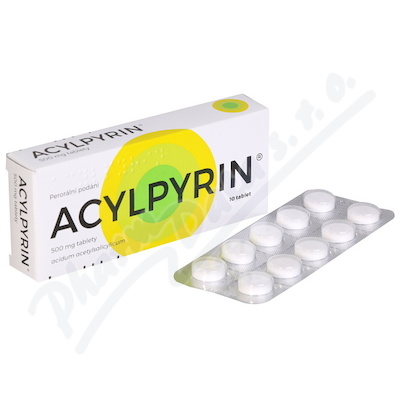 Acylpyrin 500mg tbl.nob. 10x500mg  500MG TBL NOB 10