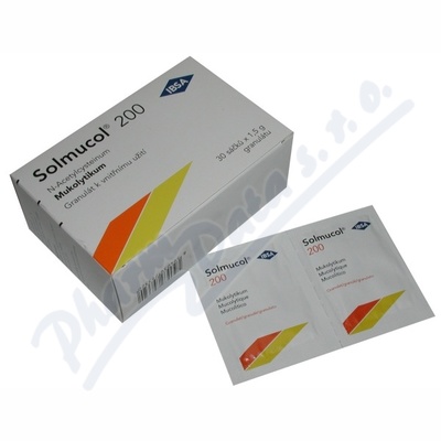 Solmucol 200mg por.gra.sol.scc.30  200MG POR GRA SOL SCC 30