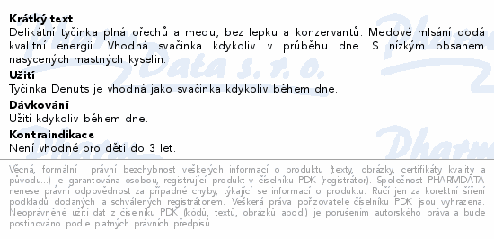Delikátní tyčinka plná ořechů a medu, bez lepku a konzervantů. Medové mlsání dodá kvalitní energii. Vhodná svačinka kdykoliv v průběhu dne. S nízkým obsahem nasycených mastných kyselin.
