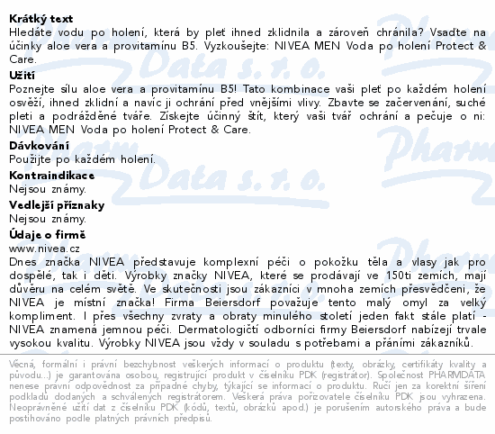 Hledáte vodu po holení, která by pleť ihned zklidnila a zároveň chránila? Vsaďte na účinky aloe vera a provitamínu B5. Vyzkoušejte: NIVEA MEN Voda po holení Protect & Care.