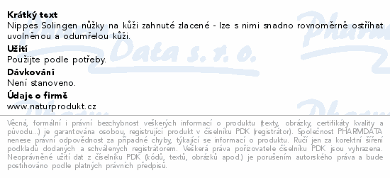 Nippes Solingen nůžky na kůži zahnuté zlacené - lze s nimi snadno rovnoměrně ostříhat uvolněnou a odumřelou kůži.