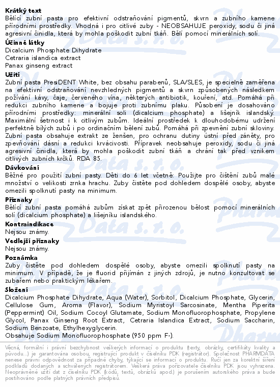 Bělící zubní pasta pro efektivní odstraňování pigmentů, skvrn a zubního kamene přírodními prostředky. Vhodná i pro citlivé zuby - NEOBSAHUJE peroxidy, sodu či jiná agresivní činidla, která by mohla poškodit zubní tkáň. Bělí pomocí minerálních solí.
