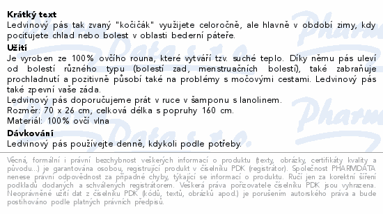 Ledvinový pás tak zvaný 