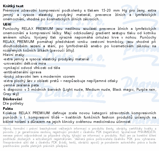 Prémiové zdravotní kompresivní podkolenky s tlakem 15-20 mm Hg pro ženy, extra jemný a vysoce elastický prodyšný materiál, prevence žilních a lymfatických onemocnění, vhodné po kosmetických žilních zákrocích.