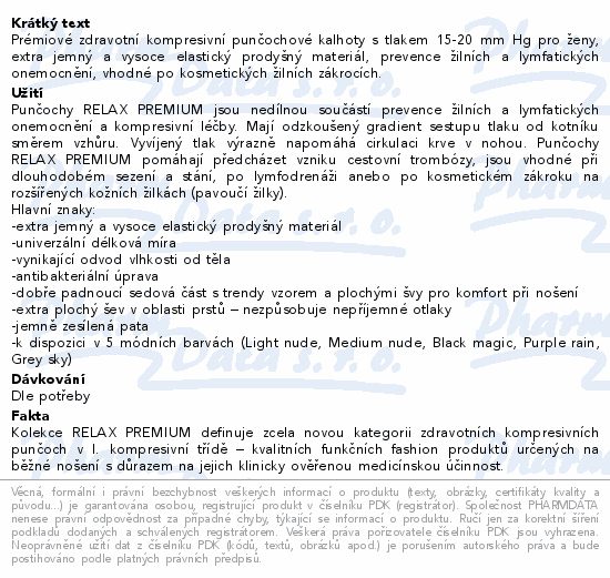 Prémiové zdravotní kompresivní punčochové kalhoty s tlakem 15-20 mm Hg pro ženy, extra jemný a vysoce elastický prodyšný materiál, prevence žilních a lymfatických onemocnění, vhodné po kosmetických žilních zákrocích.