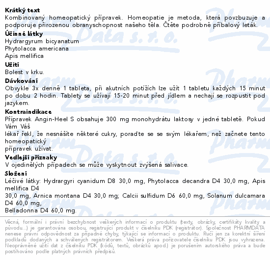 Kombinovaný homeopatický přípravek. Homeopatie je metoda, která povzbuzuje a podporuje přirozenou obranyschopnost našeho těla. Čtěte pozorně příbalový leták.